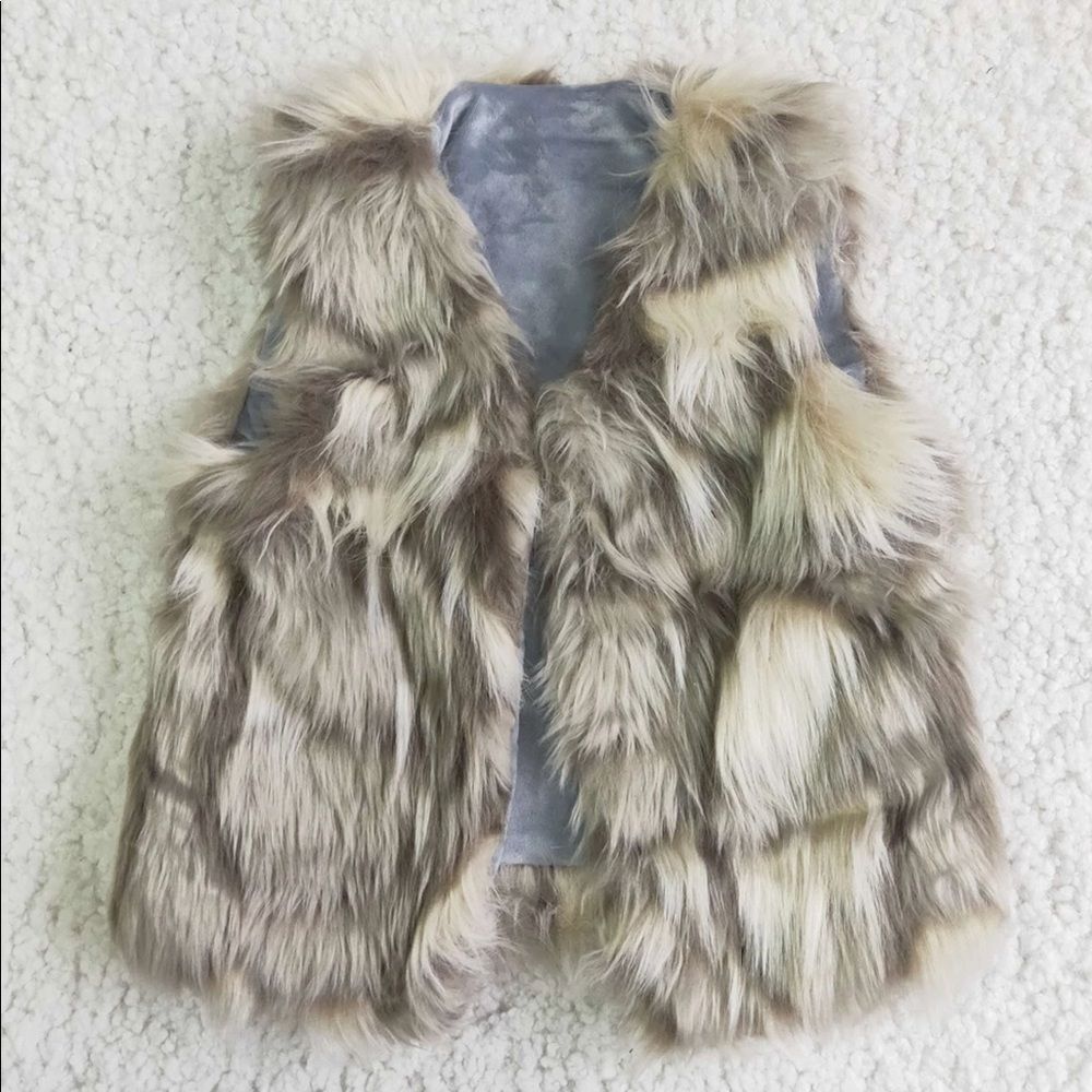Kids Faux fur vest